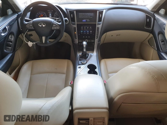 2017 Infiniti Q50 3.0t Premium with VIN JN1EV7AR3HM834493, listed as a Copart auction lot 54164395 with 165,329 mi miles and Clean Title. Bid and sale history available at carsss.com. Image 8.