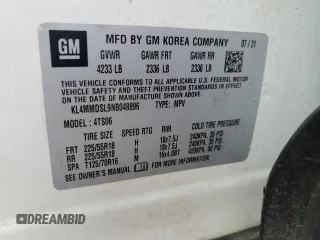 2022 Buick Encore GX Select с VIN KL4MMDSL9NB048896, выставлен на аукционе Copart как лот 41462325 с пробегом 122 156 миль миль и Списание • Salvage title. История ставок и продаж доступна на DreamBid. Изображение 14.