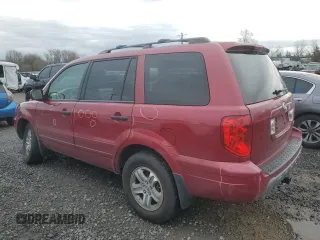 2005 Honda Pilot EX with VIN 2HKYF184X5H568118, listed as a Copart auction lot 50090105 with 206,952 mi miles and Salvage Title. Bid and sale history available at carsss.com. Image 2.