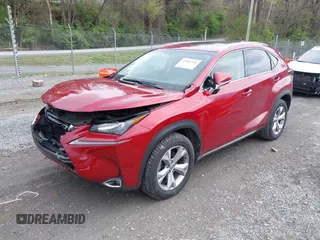 2017 Lexus NX with VIN JTJYARBZ4H2079802, listed as a IAAI auction lot 42006396 with 101,383 mi miles. Bid and sale history available at carsss.com. Image 2.