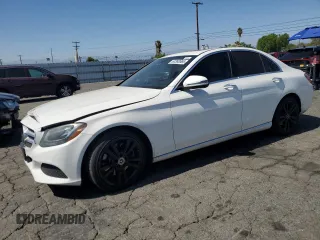 2018 Mercedes-Benz C 300 with VIN 55SWF4JBXJU240593, listed as a Copart auction lot 63388565 with 85,200 mi miles and Salvage title. Bid and sale history available at DreamBid. Image 1.