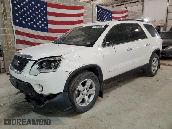 2009 GMC Acadia SLT1 with VIN 1GKER23D49J129330, listed as a Copart auction lot 58612534 with 196,003 mi miles and Non Repairable. Bid and sale history available at carsss.com. Image 1.