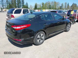 2013 Kia Optima Hybrid EX with VIN KNAGM4AD5D5049552, listed as a IAAI auction lot 42052478 with 175,388 mi miles. Bid and sale history available at carsss.com. Image 4.