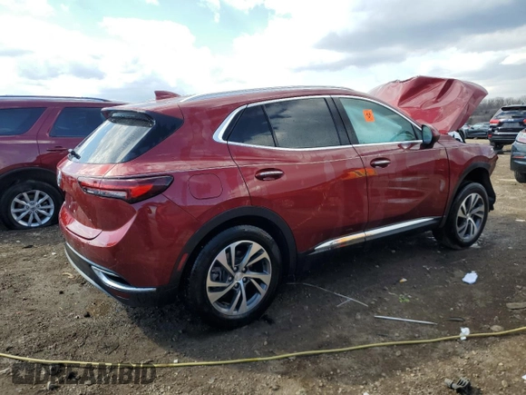2021 Buick Envision Essence with VIN LRBFZNR40MD098804, listed as a Copart auction lot 50334565 with Not Provided miles and Salvage Title. Bid and sale history available at carsss.com. Image 3.