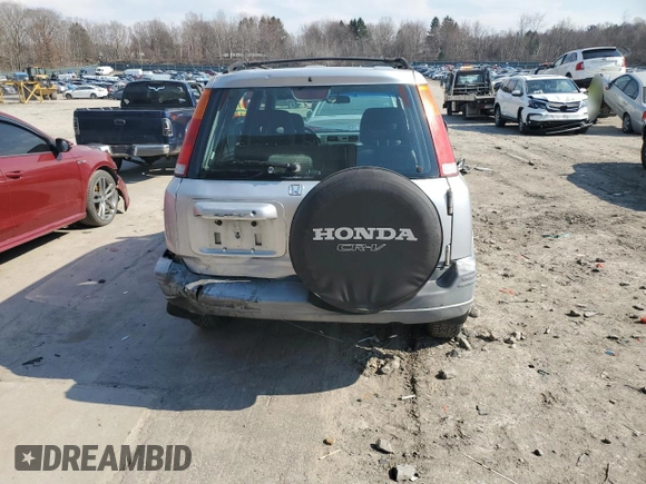 2001 Honda CR-V LX with VIN JHLRD174X1C001721, listed as a Copart auction lot 49650405 with 296,014 mi miles and Salvage Title. Bid and sale history available at carsss.com. Image 6.