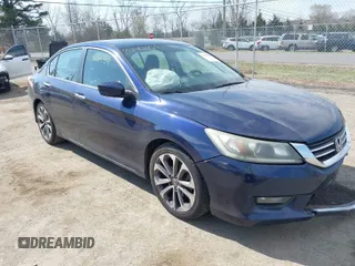 2014 Honda Accord Sedan Sport with VIN 1HGCR2F59EA066969, listed as a IAAI auction lot 41845454 with 151,108 mi miles. Bid and sale history available at carsss.com. Image 1.