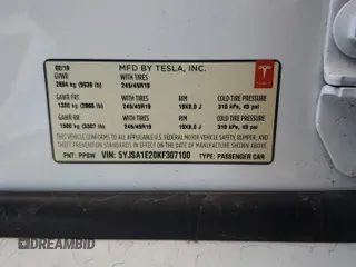 2019 Tesla Model S 75D с VIN 5YJSA1E20KF307100, выставлен на аукционе Copart как лот 54073805 с пробегом 93 644 миль миль и Списание • Salvage title. История ставок и продаж доступна на DreamBid. Изображение 13.