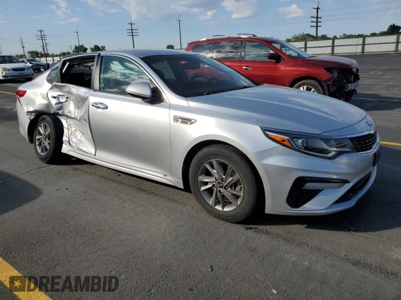 2019 Kia Optima LX with VIN 5XXGT4L34KG326467, listed as a Copart auction lot 60603525 with 59,201 mi miles and Salvage title. Bid and sale history available at DreamBid. Image 4.