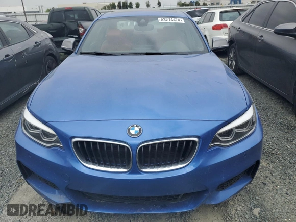 2018 BMW 2 Series M240i with VIN WBA2J5C50JVC07096, listed as a Copart auction lot 53274474 with 67,976 mi miles. Bid and sale history available at carsss.com. Image 5.