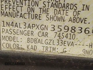 2016 Nissan Altima S with VIN 1N4AL3APXGN359836, listed as a IAAI auction lot 41854911 with 98,047 mi miles and . Bid and sale history available at DreamBid. Image 9.