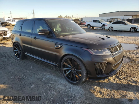 2021 Land Rover Range Rover Sport SVR with VIN SALWZ2RE5MA780919, listed as a Copart auction lot 84604744 with 36,867 mi miles and Salvage Title. Bid and sale history available at DreamBid. Image 4.