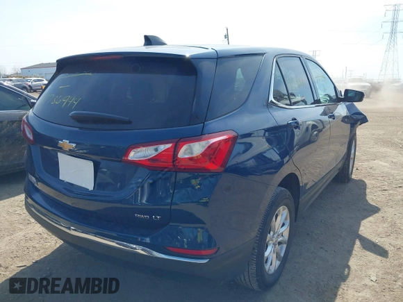 2020 Chevrolet Equinox LT with VIN 2GNAXUEVXL6222091, listed as a IAAI auction lot 41786944 with 43,610 mi miles and . Bid and sale history available at DreamBid. Image 4.