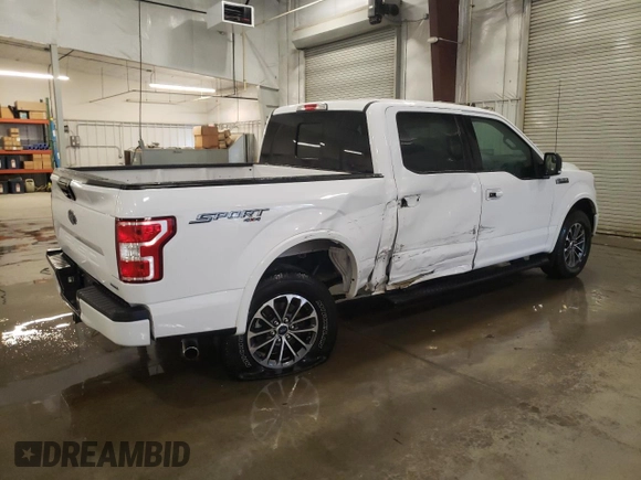 2020 Ford F-150 XL with VIN 1FTEW1EP7LKD90569, listed as a Copart auction lot 53040155 with 49,708 mi miles and Salvage Title. Bid and sale history available at DreamBid. Image 3.