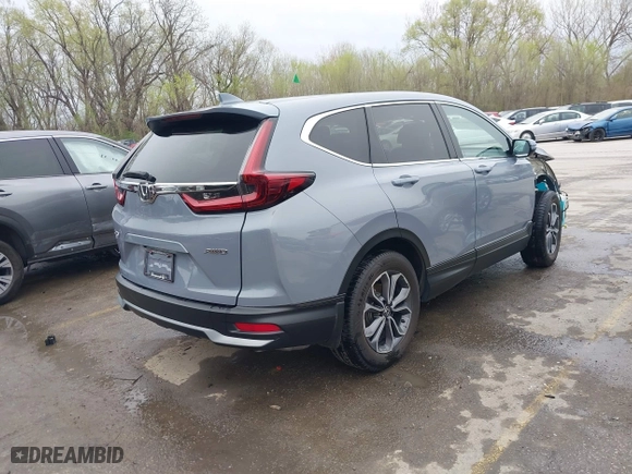 2021 Honda CR-V EX-L with VIN 2HKRW2H87MH672237, listed as a IAAI auction lot 41861474 with 33,500 mi miles. Bid and sale history available at carsss.com. Image 4.