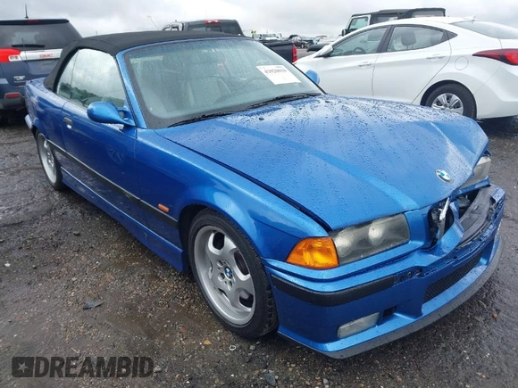1998 BMW 3 Series M3 with VIN WBSBK0336WEC38029, listed as a IAAI auction lot 42020010 with 145,340 mi miles. Bid and sale history available at carsss.com. Image 1.