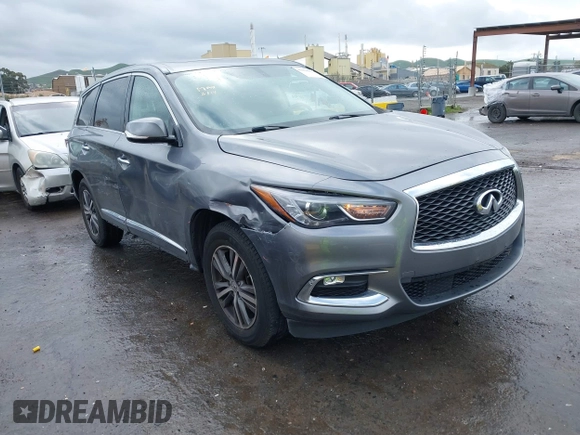 2018 Infiniti QX60 with VIN 5N1DL0MM9JC524006, listed as a IAAI auction lot 41808831 with 152,000 mi miles and . Bid and sale history available at DreamBid. Image 1.