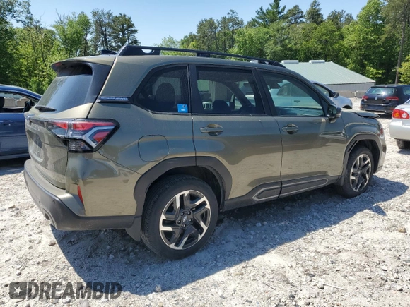 2025 Subaru Forester Limited with VIN JF2SLDRC9SH420205, listed as a Copart auction lot 59107825 with 25,376 mi miles and Salvage title. Bid and sale history available at DreamBid. Image 3.