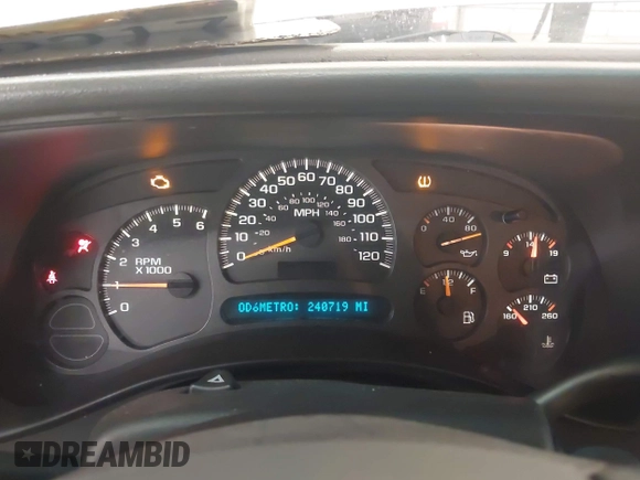2004 Chevrolet Tahoe Z71 with VIN 1GNEK13Z94R252242, listed as a IAAI auction lot 42354997 with 240,719 mi miles and . Bid and sale history available at DreamBid. Image 7.