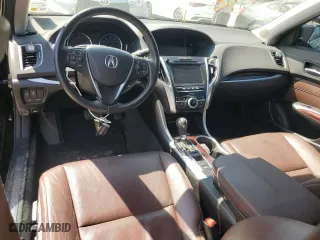 2015 Acura TLX Tech with VIN 19UUB1F58FA000370, listed as a Copart auction lot 50300305 with 153,745 mi miles and Salvage Title. Bid and sale history available at carsss.com. Image 8.