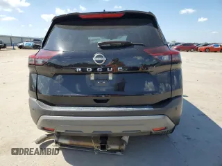 2023 Nissan Rogue S with VIN 5N1BT3AA4PC804573, listed as a Copart auction lot 54083505 with 34,119 mi miles and Salvage title. Bid and sale history available at DreamBid. Image 6.