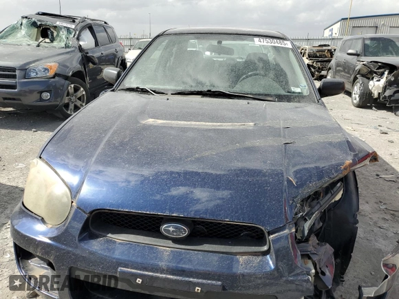 2005 Subaru Impreza Sedan (Natl) RS with VIN JF1GD67575H517284, listed as a Copart auction lot 47530485 with 156,944 mi miles and Salvage Title. Bid and sale history available at carsss.com. Image 5.