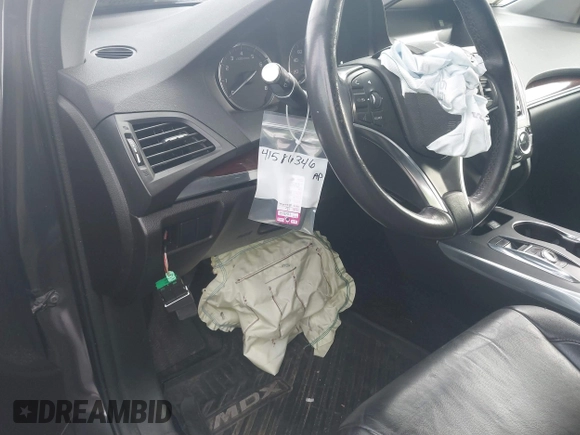 2016 Acura MDX with VIN 5FRYD3H23GB007677, listed as a IAAI auction lot 41586346 with 104,586 mi miles. Bid and sale history available at carsss.com. Image 17.