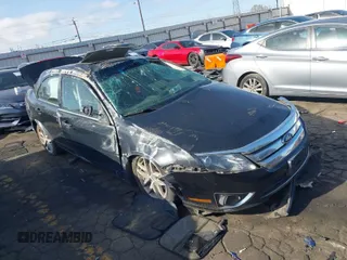 2012 Ford Fusion SEL with VIN 3FAHP0JG5CR347540, listed as a IAAI auction lot 41834383 with 1 mi miles. Bid and sale history available at carsss.com. Image 1.