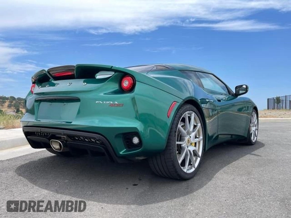 2017 Lotus Evora z VIN SCCLMDVN4HHA20067, wystawiony jako Copart lot #76632804 z przebiegiem 30 141 mil mil oraz Szkody całkowita. Historia ofert i sprzedaży dostępna na DreamBid. Obrazek 4.