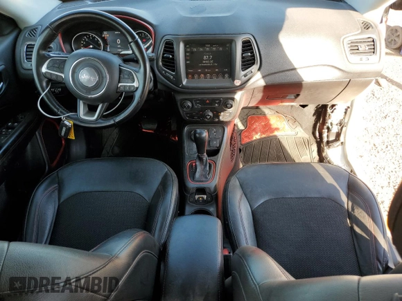 2021 Jeep Compass Trailhawk with VIN 3C4NJDDB9MT511835, listed as a Copart auction lot 63119815 with 79,360 mi miles and Salvage title. Bid and sale history available at DreamBid. Image 8.