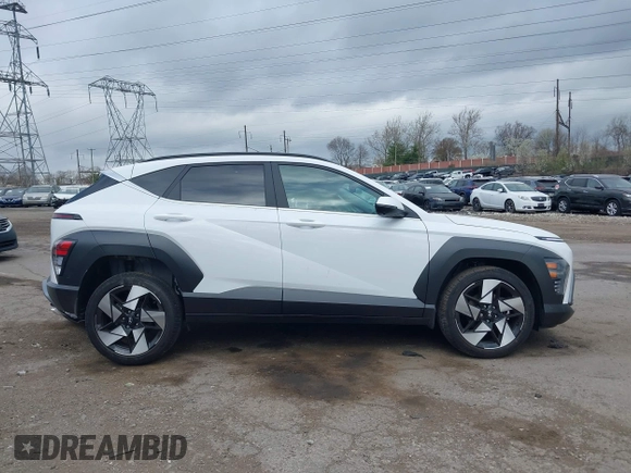 2025 Hyundai Kona Limited with VIN KM8HECA39SU243005, listed as a IAAI auction lot 41908621 with 525 mi miles and . Bid and sale history available at DreamBid. Image 14.