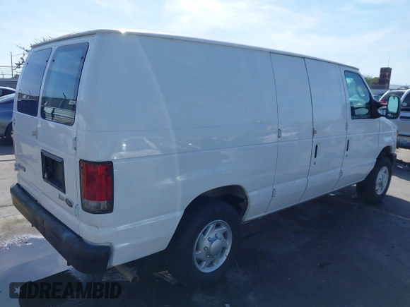 2009 Ford Econoline Cargo Commercial with VIN 1FTNE14W09DA62046, listed as a IAAI auction lot 41605647 with 100,622 mi miles and . Bid and sale history available at DreamBid. Image 4.