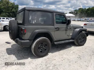2020 Jeep Wrangler Sport with VIN 1C4GJXAG7LW143240, listed as a Copart auction lot 64058024 with 35,737 mi miles and Salvage title. Bid and sale history available at DreamBid. Image 3.
