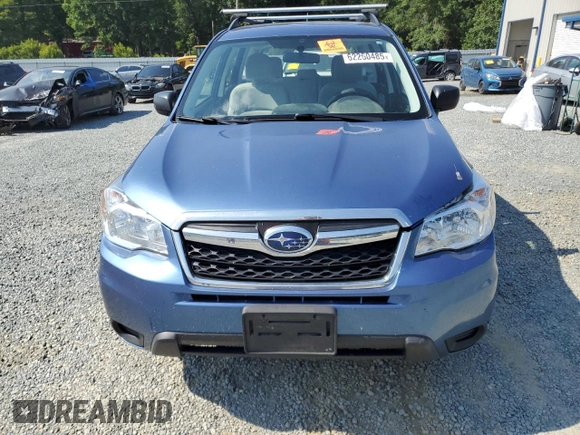 2015 Subaru Forester 2.5i with VIN JF2SJABCXFH807642, listed as a Copart auction lot 62260485 with 153,689 mi miles and Salvage title. Bid and sale history available at DreamBid. Image 5.