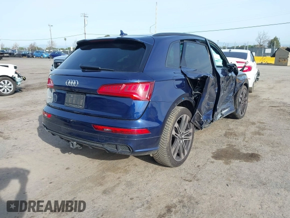 2019 Audi SQ5 Premium Plus z VIN WA1B4AFY7K2118533, wystawiony jako IAAI lot #41831763 z przebiegiem 66 432 mil mil oraz . Historia ofert i sprzedaży dostępna na DreamBid. Obrazek 4.