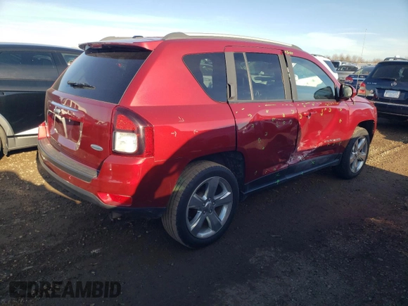 2015 Jeep Compass High Altitude Edition with VIN 1C4NJDEB6FD244760, listed as a Copart auction lot 82442104 with 90,720 mi miles and Salvage Title. Bid and sale history available at carsss.com. Image 3.