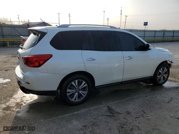 2017 Nissan Pathfinder S with VIN 5N1DR2MM4HC676666, listed as a Copart auction lot 51314585 with 101,538 mi miles and Salvage Title. Bid and sale history available at carsss.com. Image 3.