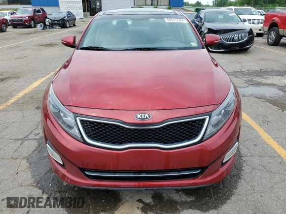 2015 Kia Optima SX Turbo with VIN 5XXGR4A64FG408491, listed as a Copart auction lot 59315544 with 112,518 mi miles and Clean Title. Bid and sale history available at carsss.com. Image 5.