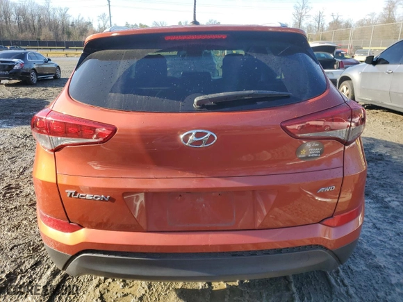 2016 Hyundai Tucson SE with VIN KM8J3CA42GU201864, listed as a Copart auction lot 44251915 with 0 mi miles and Salvage Title. Bid and sale history available at carsss.com. Image 6.