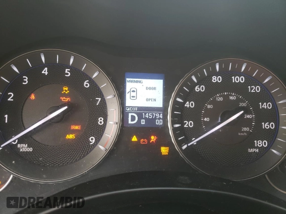 2012 Infiniti M37 with VIN JN1BY1AR1CM396587, listed as a Copart auction lot 52291185 with 145,794 mi miles and Salvage Title. Bid and sale history available at carsss.com. Image 9.