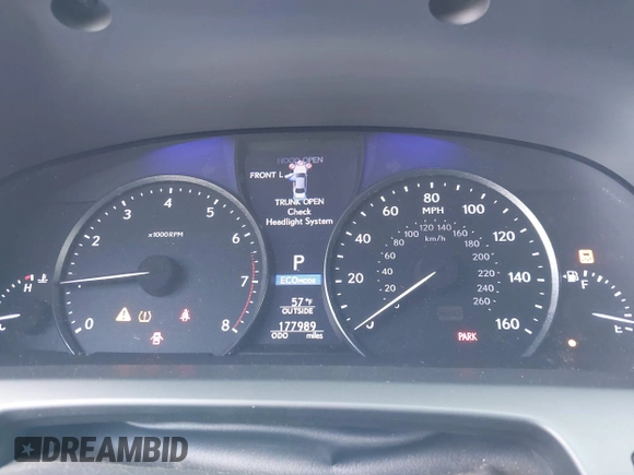 2013 Lexus LS 460 with VIN JTHBL5EF4D5124192, listed as a IAAI auction lot 42117321 with 177,989 mi miles and . Bid and sale history available at DreamBid. Image 7.