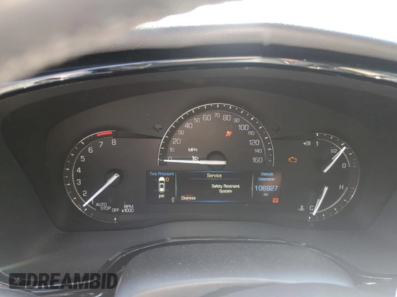 2018 Cadillac XT5 FWD with VIN 1GYKNARS1JZ205595, listed as a Copart auction lot 52428565 with 106,927 mi miles and Salvage title. Bid and sale history available at DreamBid. Image 9.