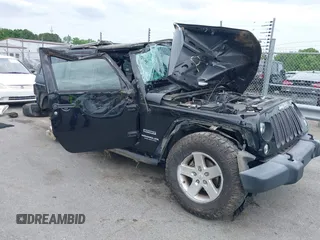 2016 Jeep Wrangler Unlimited Sport with VIN 1C4BJWDG1GL288118, listed as a IAAI auction lot 42099893 with 78,774 mi miles and . Bid and sale history available at DreamBid. Image 1.