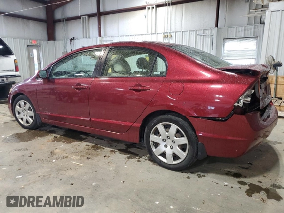 2008 Honda Civic LX z VIN 1HGFA16538L021789, wystawiony jako Copart lot #58223345 z przebiegiem 128 089 mil mil oraz Szkoda całkowita • Salvage title. Historia ofert i sprzedaży dostępna na DreamBid. Obrazek 2.