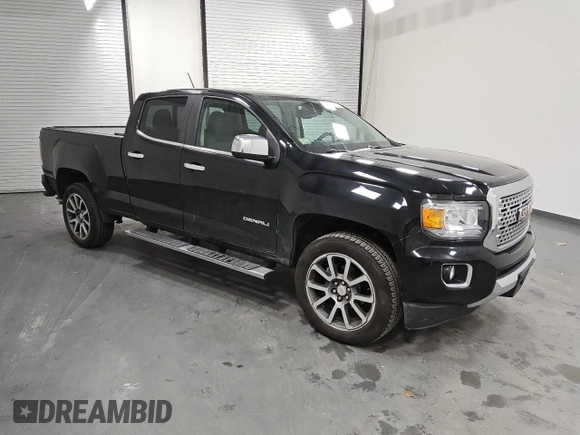 2017 GMC Canyon 4WD Denali z VIN 1GTG6EEN2H1324961, wystawiony jako Copart lot #53032885 z przebiegiem 71 880 mil mil oraz Czysty tytuł • Clean title. Historia ofert i sprzedaży dostępna na DreamBid. Obrazek 4.