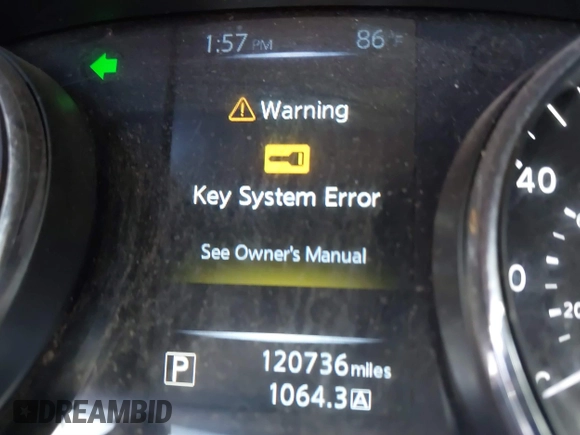 2015 Nissan Rogue SL with VIN 5N1AT2MV5FC926023, listed as a IAAI auction lot 41876812 with 120,736 mi miles and . Bid and sale history available at carsss.com. Image 18.