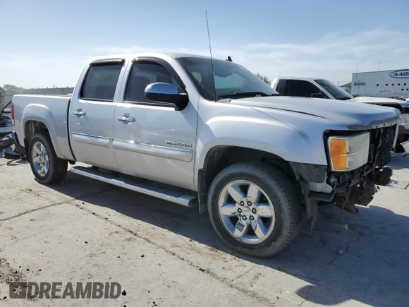 2012 GMC Sierra 1500 SLE with VIN 3GTP1VE0XCG160680, listed as a Copart auction lot 57332435 with 133,794 mi miles and Salvage title. Bid and sale history available at DreamBid. Image 4.