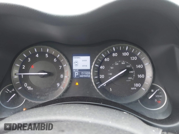 2013 Infiniti M with VIN JN1BY1AP2DM511813, listed as a IAAI auction lot 41577968 with 191,608 mi miles and . Bid and sale history available at DreamBid. Image 7.