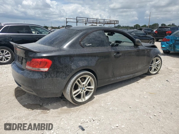2012 BMW 1 Series 135i with VIN WBAUC9C5XCVM12807, listed as a Copart auction lot 61680225 with 117,314 mi miles and Salvage title. Bid and sale history available at DreamBid. Image 3.