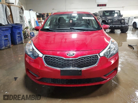 2014 Kia Forte LX with VIN KNAFX4A68E5226486, listed as a Copart auction lot 51178745 with 89,632 mi miles and Salvage Title. Bid and sale history available at carsss.com. Image 5.