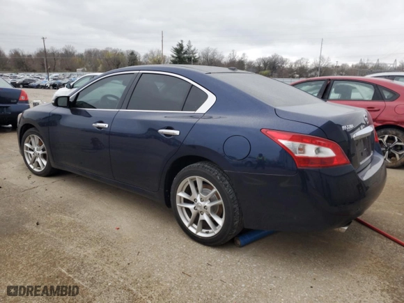 2009 Nissan Maxima 3.5 S with VIN 1N4AA51E29C814094, listed as a Copart auction lot 49481495 with 106,410 mi miles and Salvage Title. Bid and sale history available at carsss.com. Image 2.